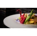 卢娜新星:厨师马西莫Mantarro和厨师托马索sidney庆祝素食烹饪晚餐在一个协作在圣多梅尼科宫,陶尔米纳,一个四季酒店